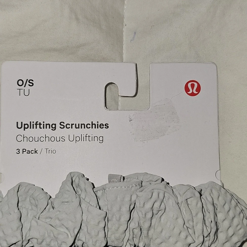 Lululemon Uplifting Scrunchies, 3pack! Rare! SMCL/SMEY/SMPO!